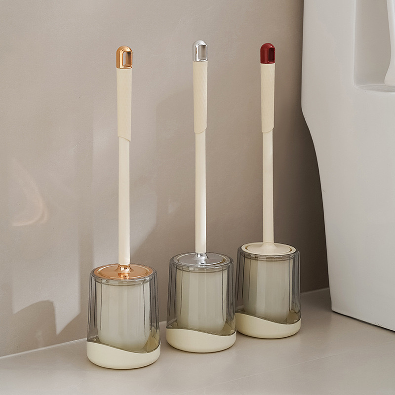 Clear toilet brushes
